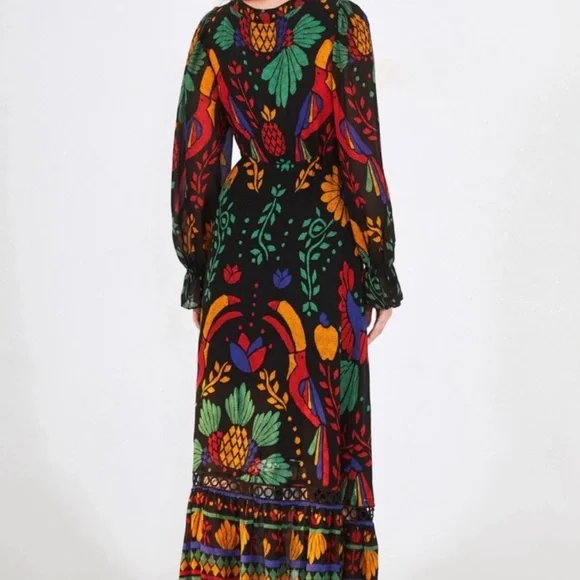 Rare FARM Rio Georgette Maxi Dress. Size S. - Picture 3 of 8